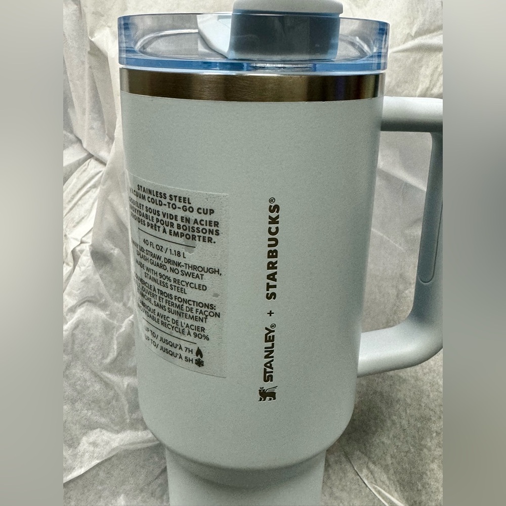 Starbucks x Stanley Baby Blue Spring 40 Oz Tumbler New With Box Authentic